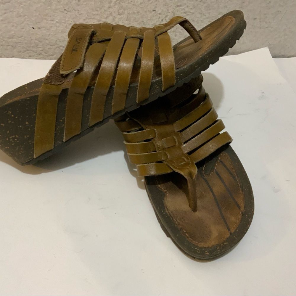 Teva Women's Cabrillo 3 Wedge Thong Sandals - Dark Earth, Women Size 6.5/37.5 - Picture 4 of 8